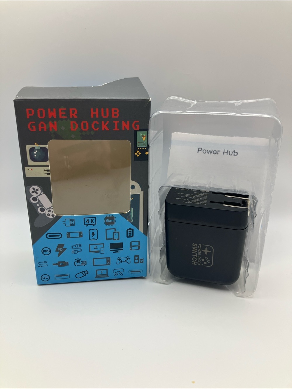 NWT GaN 65W 3 in 1 Power Hub TV Dock Charger For Nintendo Switch And Laptop